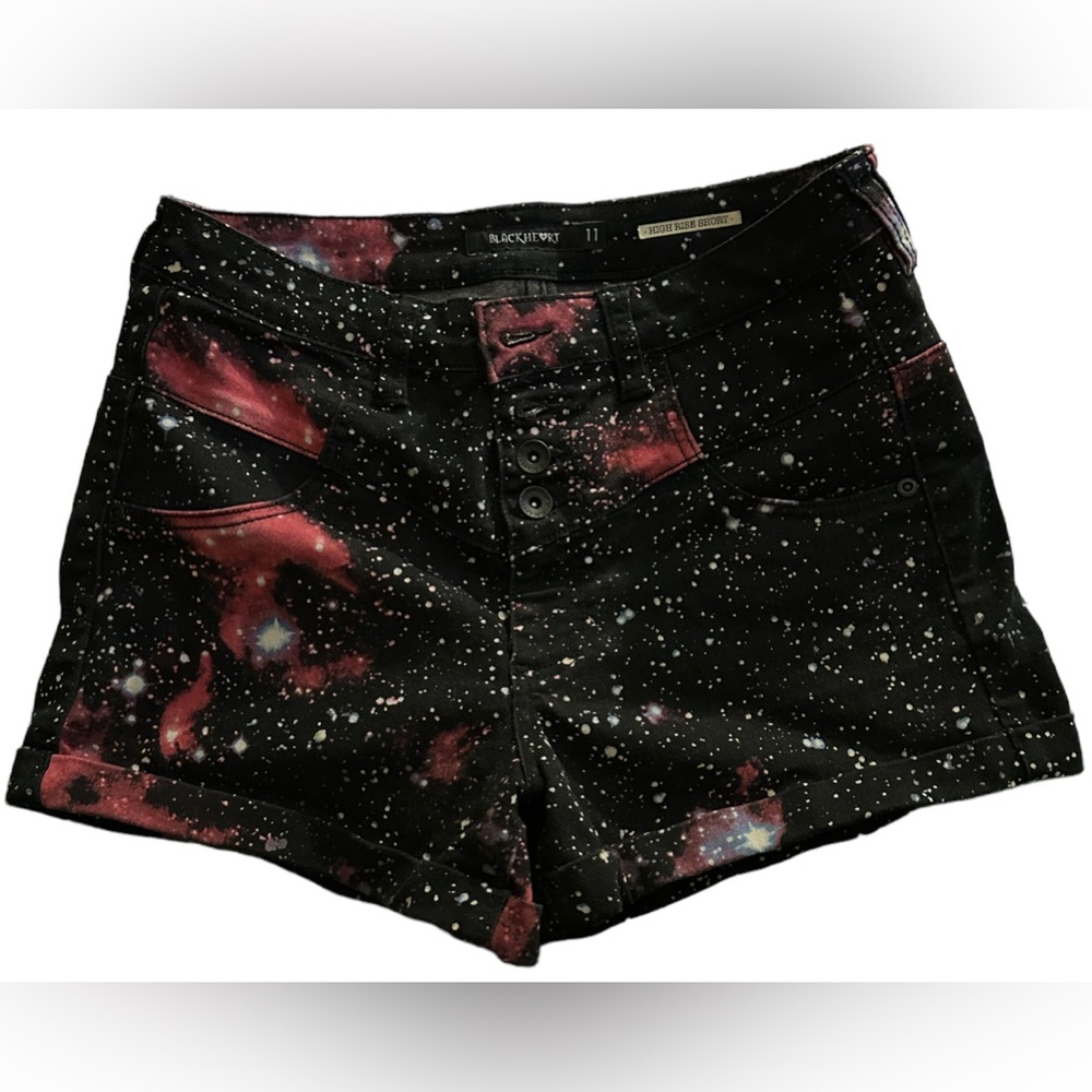 BlackHeart high-rise shorts